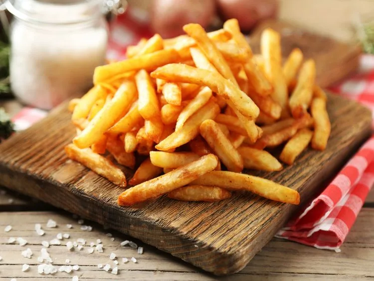 Golden French fries