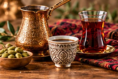 Illustrative selection of coffee & tea