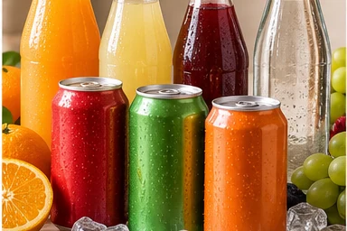 Illustrative selection of drinks