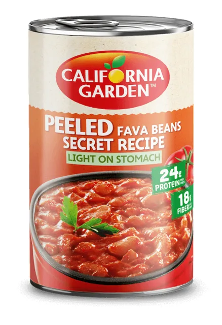 California Garden peeled fava beans secret recipe packaging