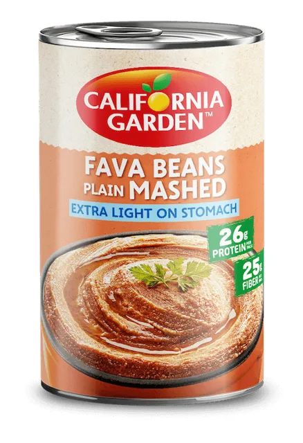 California Garden mashed fava beans plain packaging