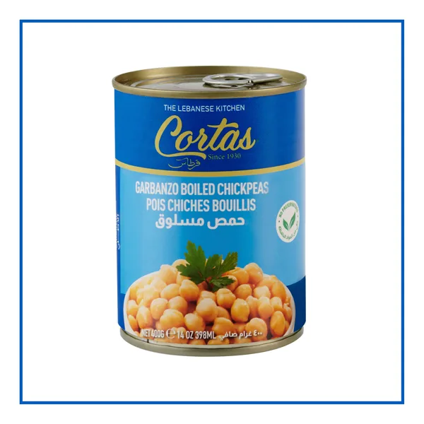Cortas BEANS & DIPS Garbanzo Boiled Chickpeas 400 g packaging