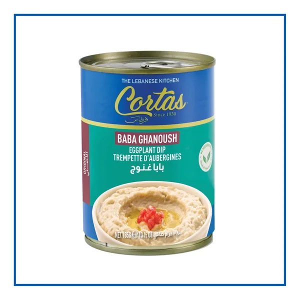 Cortas BEANS & DIPS Baba Ghanoush Eggplant Dip 380 g packaging