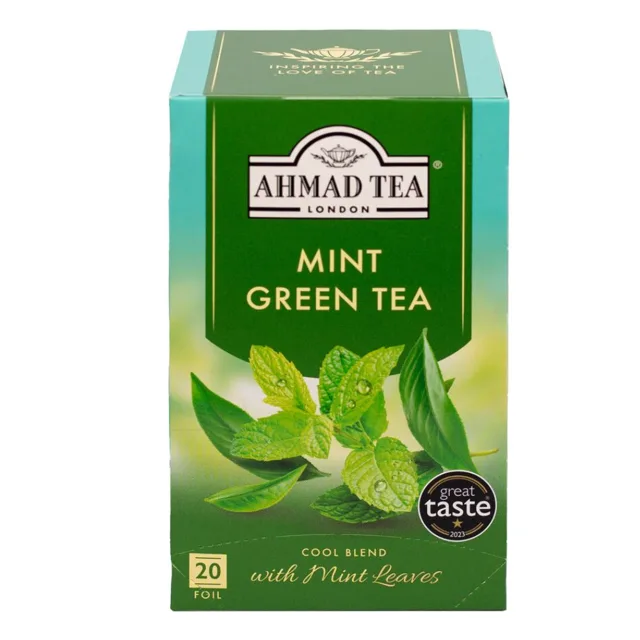 Ahmad Tea Mint Green Tea - Teabags packaging