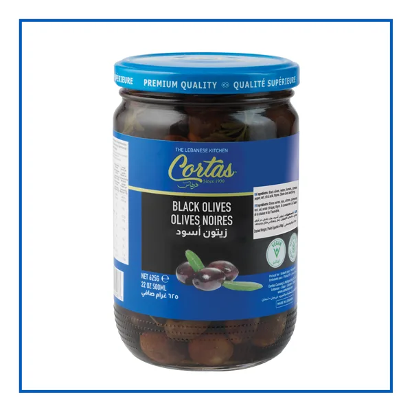 Cortas OLIVES & OIL Black Olives 2900 g packaging